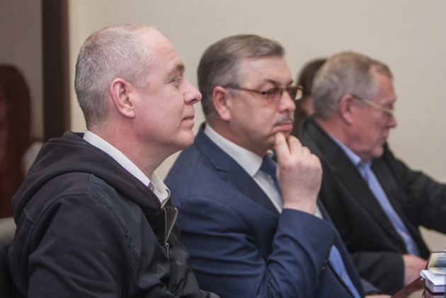 Слева направо: К.В. Плетнер, А.В. Демидюк, А.А. Потапов