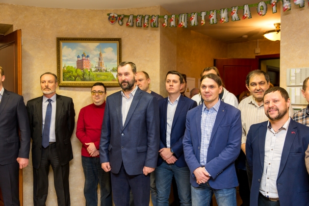 Праздник Дня Защитника Отечества в московском офисе холдинга «Социум»