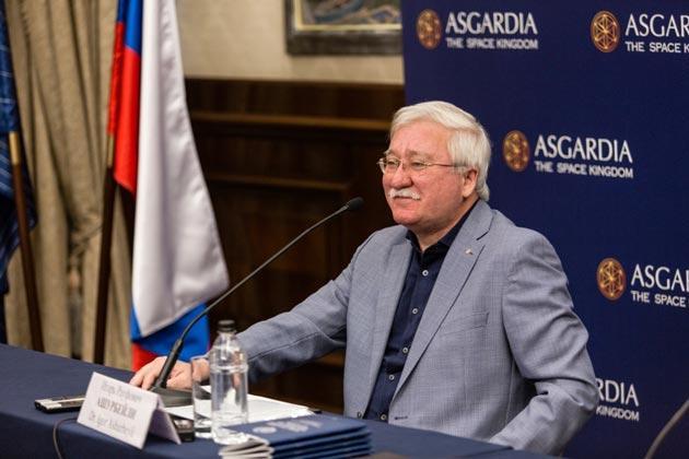 Игорь Ашурбейли на пресс-конференции в Москве, посвящённой году становления Асгардии