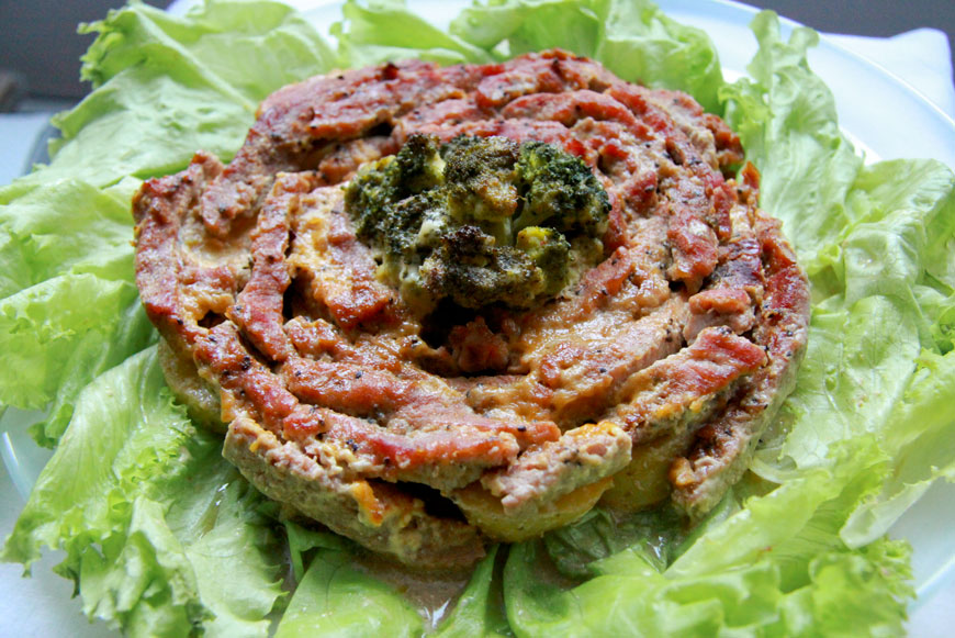 Запеканка «Мясной цветок»