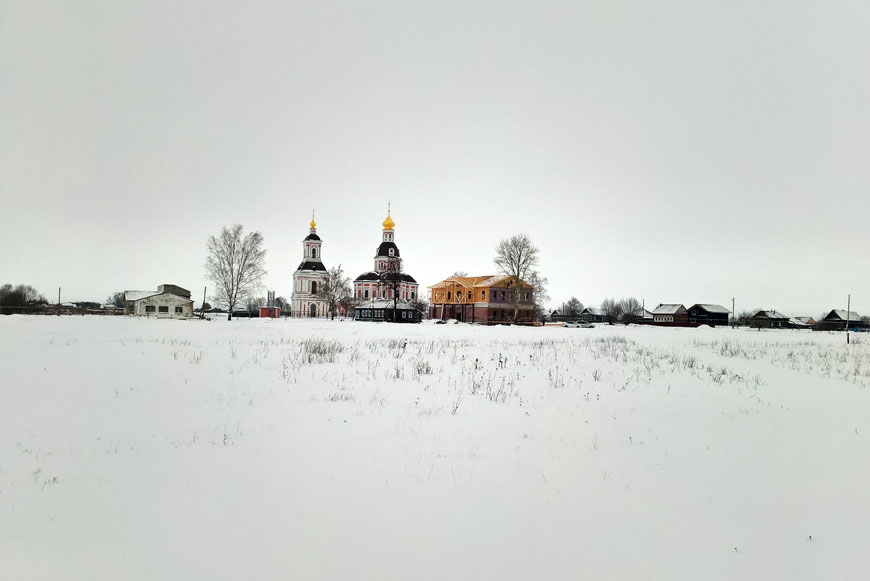 Панорама села Хирино